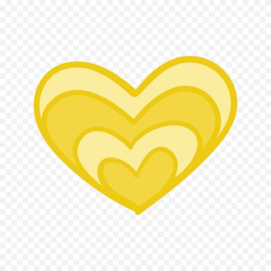 Karalama elle çizilmiş kalp beyaz arkaplan üzerine