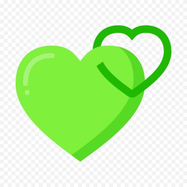 Karalama elle çizilmiş kalp beyaz arkaplan üzerine