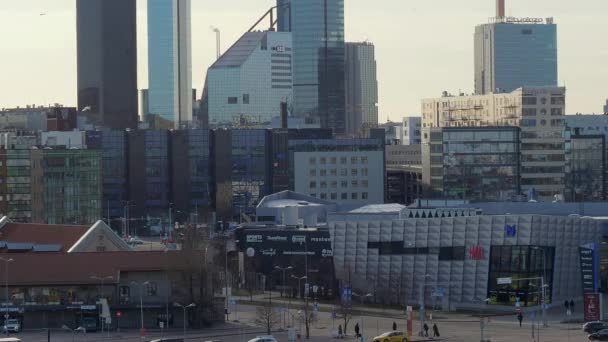 Tallinn Estonia Luty 2020 Widok Budynków Mieście Tallin Estonia Widokiem — Wideo stockowe