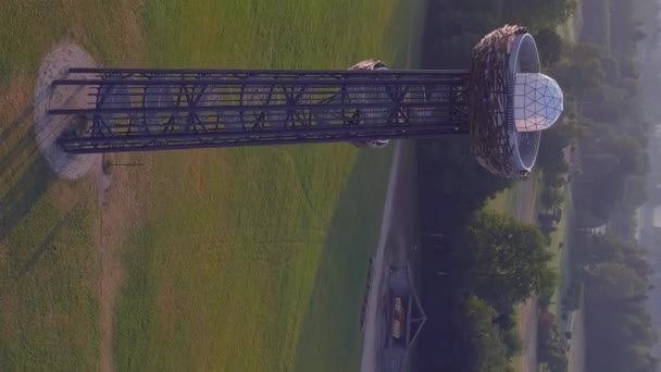 Rouge Estonia Luglio 2021 Graziosa Ripresa Aerea Della Torre Avvistamento — Video Stock
