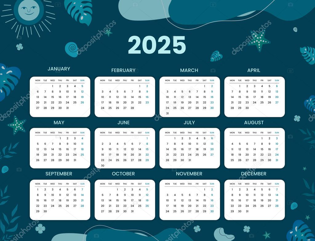 Calendario minimalista 2025: Una manera simple y elegante de mantenerse organizado, Calendario 