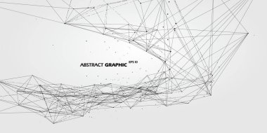 Mobil değişikliklerde siber uzay, soyut grafik.