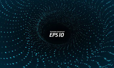 Dönen bulut teknolojisi arka planı, vektör illüstrasyonu.