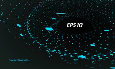 Dönen bulut teknolojisi arka planı, vektör illüstrasyonu.