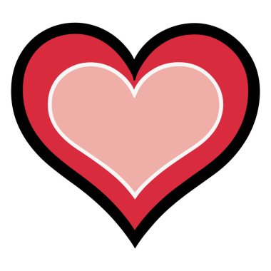 Aşk. Web simgesi basit illüstrasyon