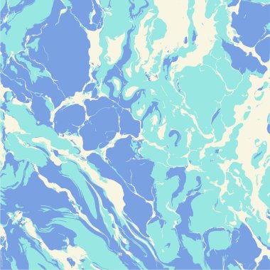 Soyut mermer sanat sıvısı arka planı. mavi ve beyaz renk soyut arkaplan