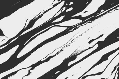 Siyah ve beyaz düzensiz şekil ve çizgilerle soyut geometrik grunge dokusu