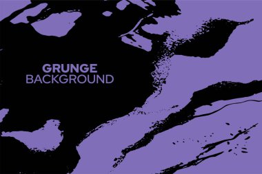 Siyah ve Mor Renkli Soyut Grunge Arkaplanı