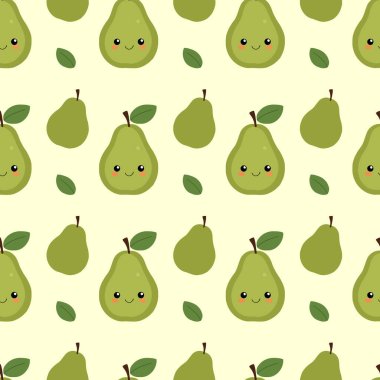 Şirin Armut Çizgisi Kusursuz Desen