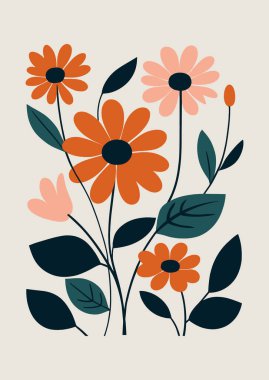 Çiçek Buketi Resim Çizimi