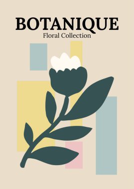 Botanique Çiçek Koleksiyonu Soyut Sanat