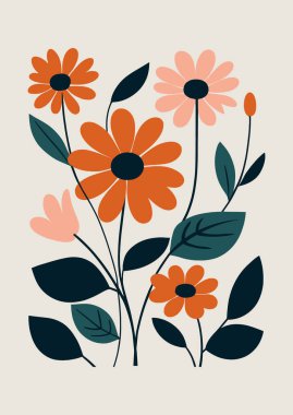 Çiçek Buketi Resim Çizimi