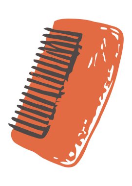 Saç Tarağı El Çizimi Çizimi