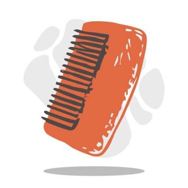Saç Tarağı El Çizimi Çizimi