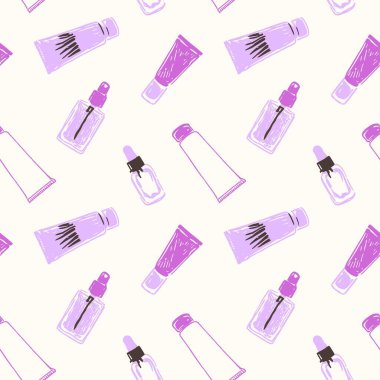 Kozmetik ve güzellik ürünlerinin kusursuz deseni