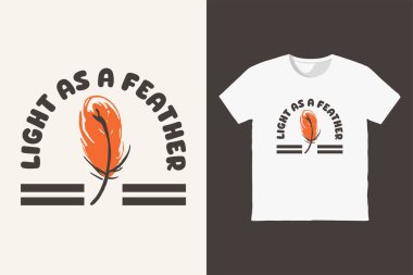 Tüylü tişört tasarımı kadar hafif
