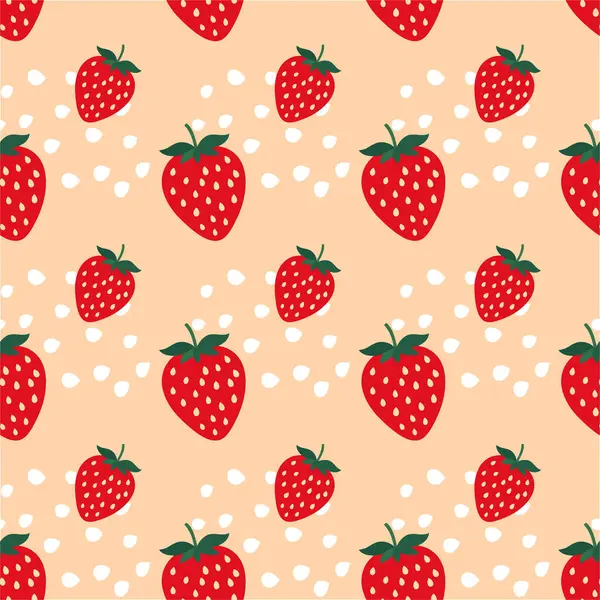 Çilek aromalı dikişsiz desen tasarımı