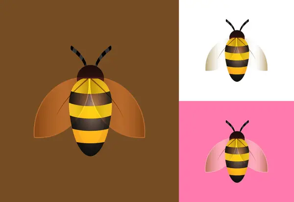 Bee Logo Design Vector. Graphic Symbol For Tee cup Pro Vector