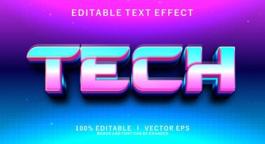Modern stil tasarımlı düzenlenebilir 3d vektör metin efekti