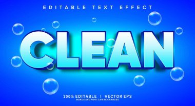 Modern biçim tasarımlı düzenlenebilir 3d vektör metin efekti