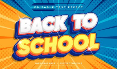 Modern stil tasarımı ile okul vektör efektine çevrilebilir