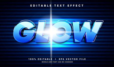 Modern tarzda düzenlenebilir 3d vektör metin efekti