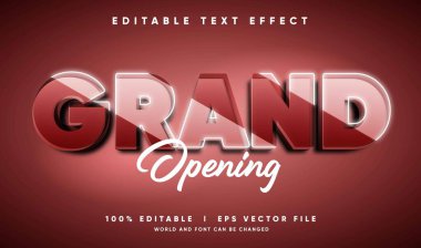 Modern tarzda düzenlenebilir büyük açılır lüks vektör metin efekti