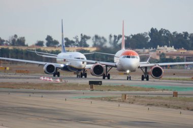 EasyJet Ryanair Taksi Malaga Havaalanı, Costa del Sol İspanya (AGP-LEMG) - 31 Aralık 2023