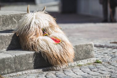 Kurent maskesi Slovenya 'da karnaval için geleneksel bir giysidir.