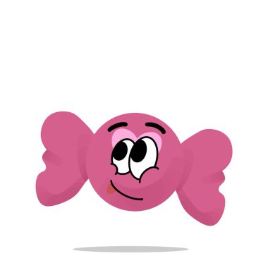 Tasarım için mutlu aşk maskotu çizimi. sevimli ve eğlenceli bir konsept. Sevgililer, romantik, çiftler, partner, genç ve bağlantılı temalar