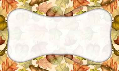 Sonbahar yaprakları arka plan. Typography alanı ile sunum ve Powerpoint tasarım kavramı. Bitki, doğa, renkli, ağaç ve bayram temaları