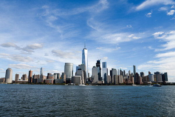 New York City skyline Lower Manhattan view
