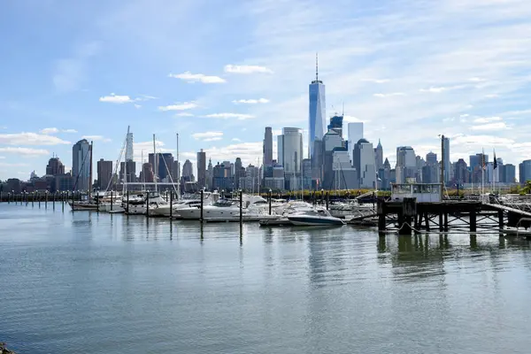 hudson Nehri, new york üzerinden Manhattan skyline