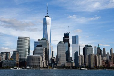 hudson Nehri, new york üzerinden Manhattan skyline