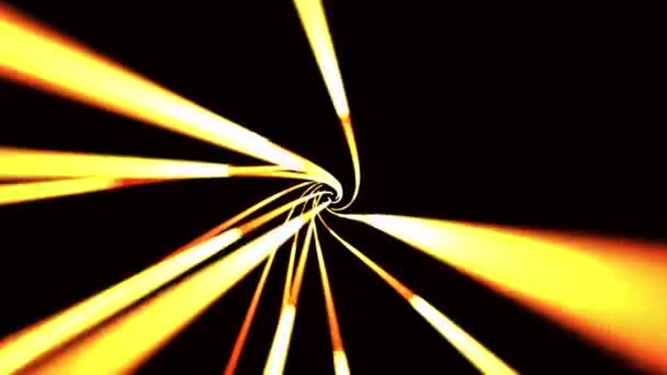 一种使人想起敷设在隧道里的电缆的效果 — 图库视频影像