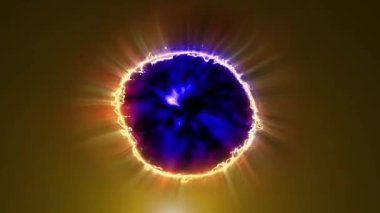 Kozmik enerjinin soyutlanması. Mobil plazma enerjisiyle dolu neon küre ışık yayar ve eşsiz bir uzay atmosferi yaratır..