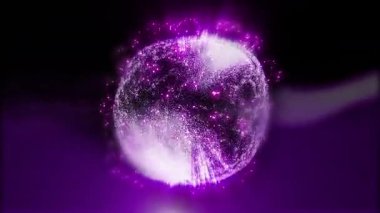 Kozmik enerjinin soyutlanması. Mobil plazma enerjisiyle dolu neon küre ışık yayar ve eşsiz bir uzay atmosferi yaratır..
