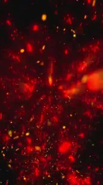 Parlak kıvılcım kıvılcımları ve dart oku uzayda.