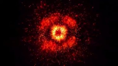 Parlak sihirli bir ışık, çok renkli ve ateşli havai fişekleri andırır.