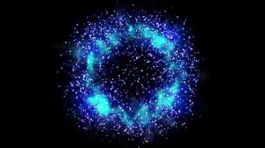 Parlak sihirli bir ışık, çok renkli ve ateşli havai fişekleri andırır.