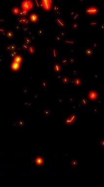 Parlak kıvılcımlar kıvılcımlar saçar ve gece ateşböcekleri gibi uzayda dart atar..