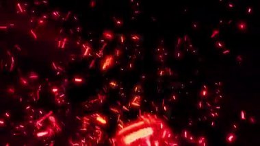 Parlak kıvılcımlar kıvılcımlar saçar ve gece ateşböcekleri gibi uzayda dart atar..