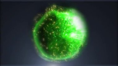 Kozmik enerjinin soyutlanması. Mobil plazma enerjisiyle dolu neon küre ışık yayar ve eşsiz bir uzay atmosferi yaratır..
