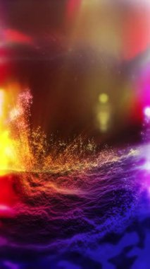 Bilinmeyen bir gezegenin manzarası perspektifi sorunsuzca değiştirir. İzleyenler için uçuşun ve varlığın etkisini yaratır..