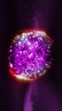 Kozmik enerjinin soyutlanması. Mobil plazma enerjisiyle dolu neon küre ışık yayar ve eşsiz bir uzay atmosferi yaratır..