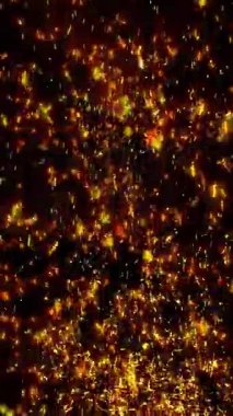 Parlak kıvılcım kıvılcımları ve dart oku uzayda.