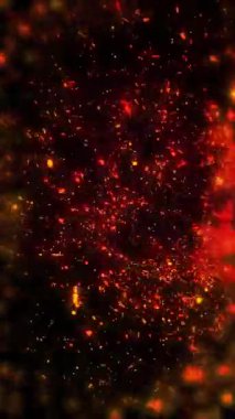 Parlak kıvılcım kıvılcımları ve dart oku uzayda.