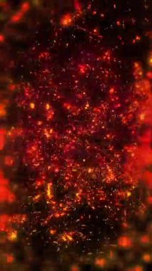 Parlak kıvılcım kıvılcımları ve dart oku uzayda.