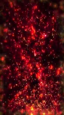 Parlak kıvılcım kıvılcımları ve dart oku uzayda.