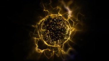 Yaratıcılığı ve kozmik enerjinin yaratıcı prensibini sembolize eden soyut bir küre..